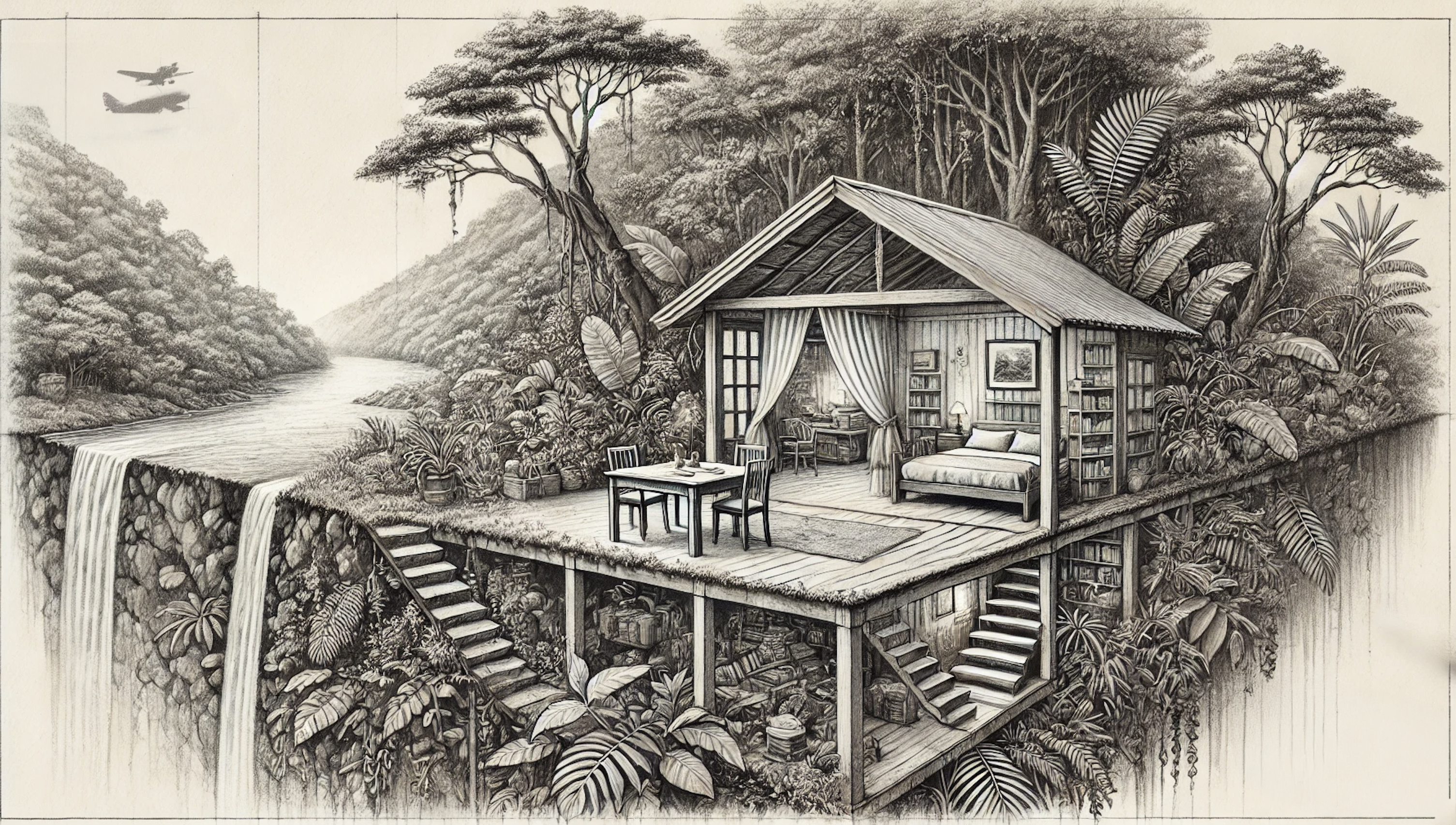 Poet's cabin landscape header